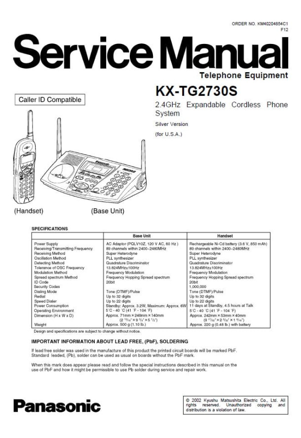 KX-TG2730S